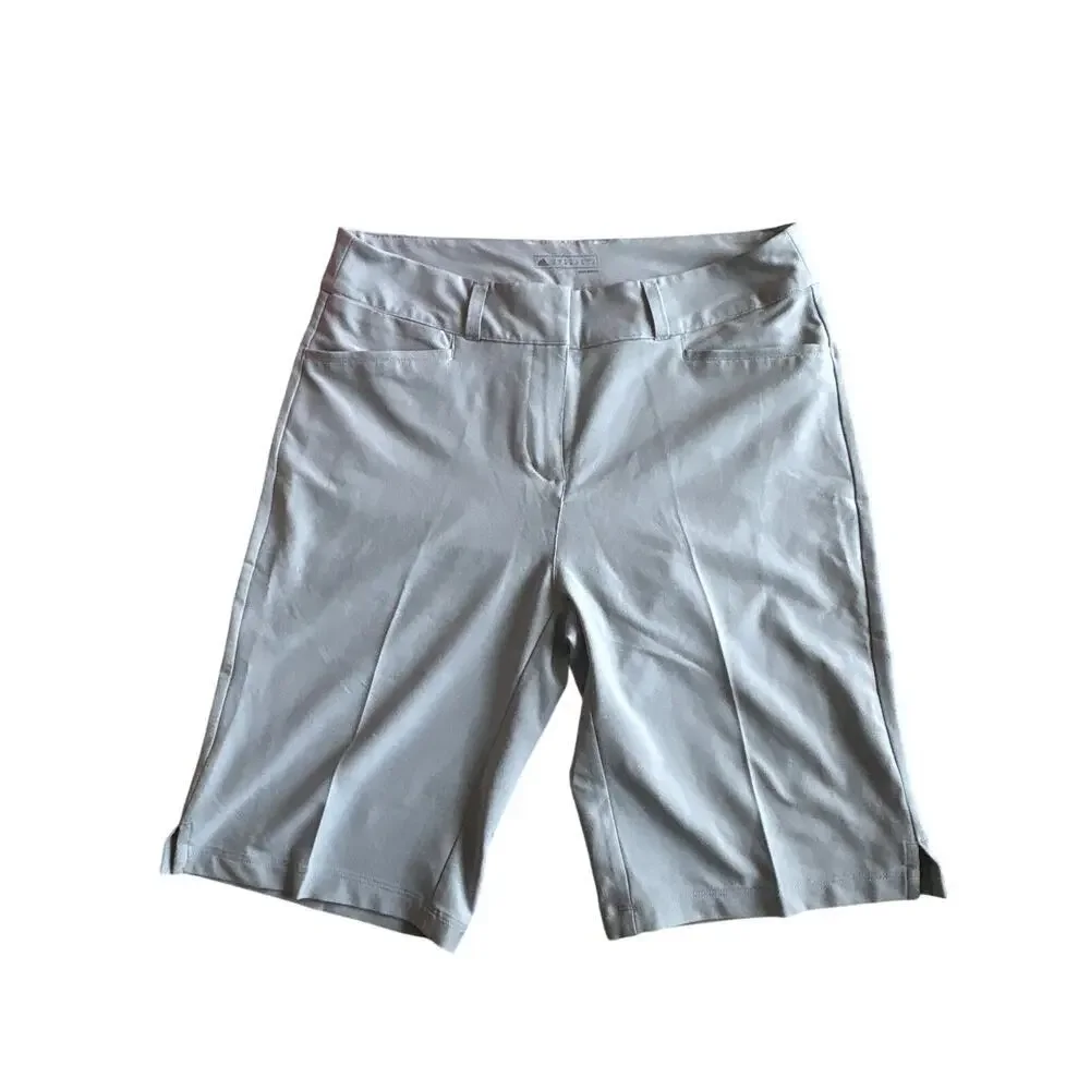 Adidas Modern Bermuda Golf Shorts - Grey Stretch Adidas Ultimate365 10